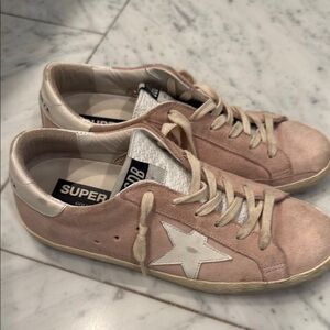 Pink Golden Goose Super-Star Sneakers
